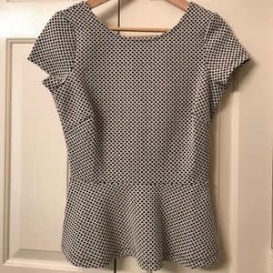Banana Republic peplum top NWT